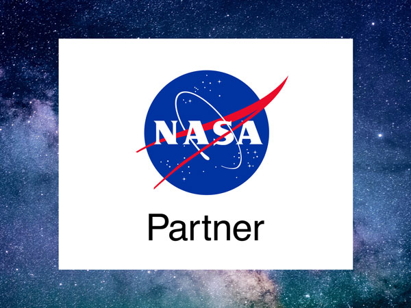 nasa partner logo starry sky